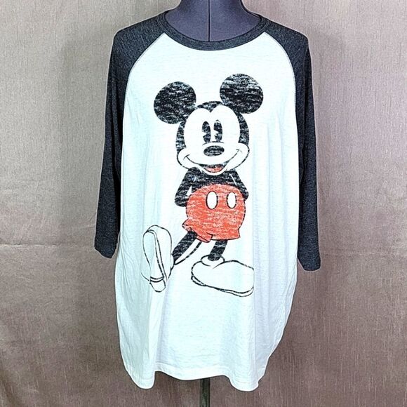 DISNEY Vintage‎ Mickey Mouse Blouse Large - Picture 1 of 8